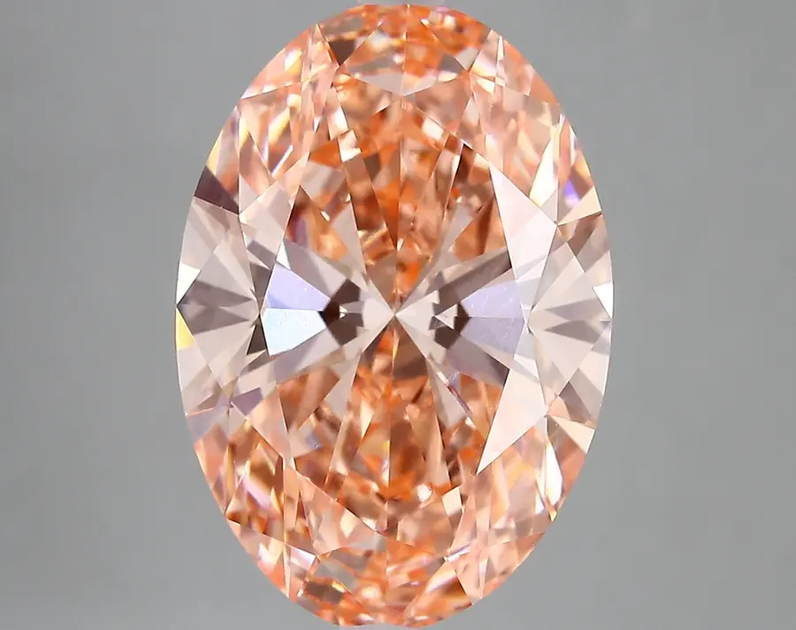 6.59ct FANCY VIVID  PINK VVS2 Oval (IGI)