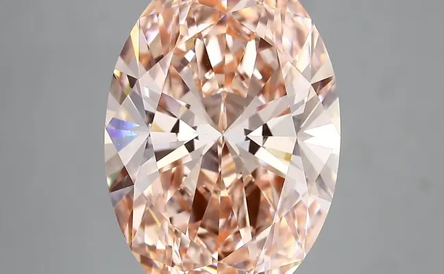 6.33ct FANCY VIVID  PINK VS1 Oval (IGI)