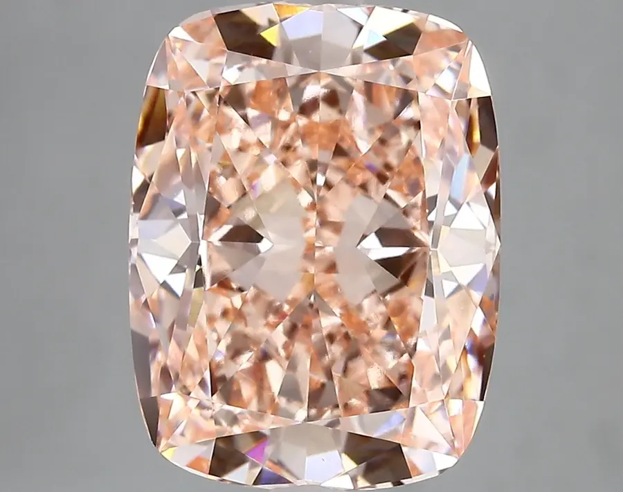 6.16ct FANCY VIVID  PINK VVS2 Cushion (IGI)