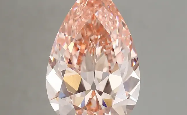 6.06ct FANCY VIVID  PINK VS1 Pear (IGI)