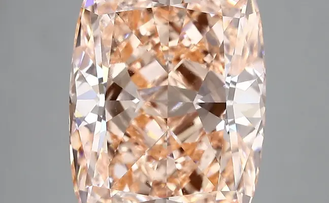6.02ct FANCY VIVID  PINK VS1 Cushion (IGI)