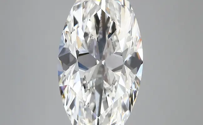 6.01ct F VVS2 Moval (IGI)