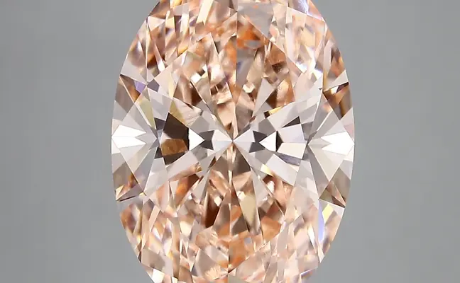 5.85ct FANCY VIVID  PINK VVS2 Oval (IGI)