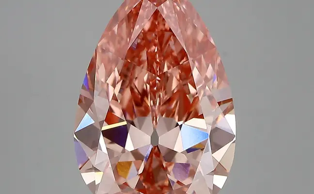 5.67ct FANCY VIVID  PINK VS1 Pear (IGI)