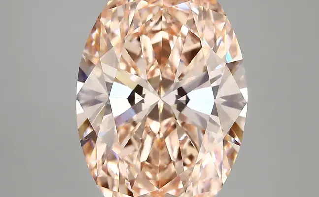 5.39ct FANCY VIVID  PINK VVS2 Oval (IGI)