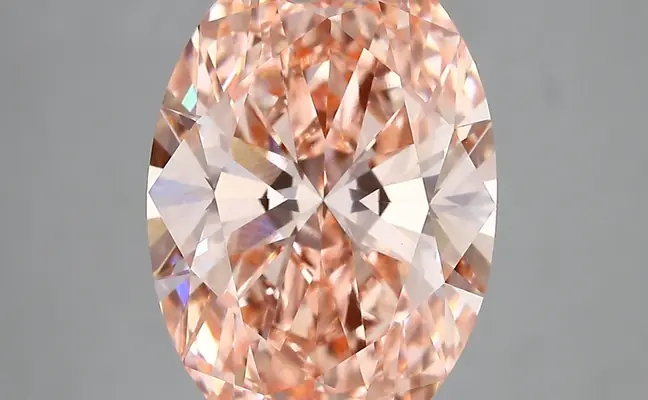 5.37ct FANCY VIVID  PINK VVS2 Oval (IGI)