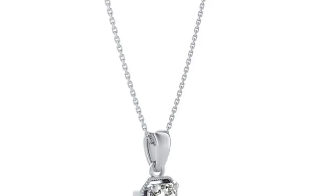 CaratX Natural Diamond Solitaire Pendant 0.40-0.50 ctw