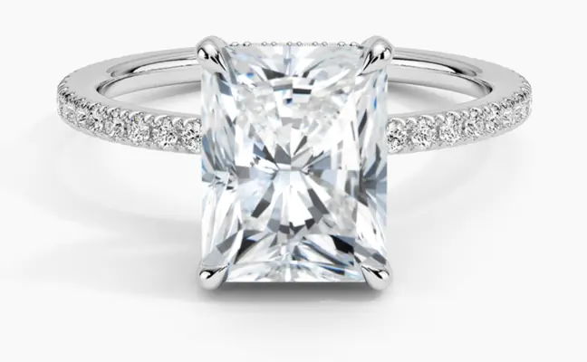 1.20 ctw Radiant Cut Diamond Engagement Ring