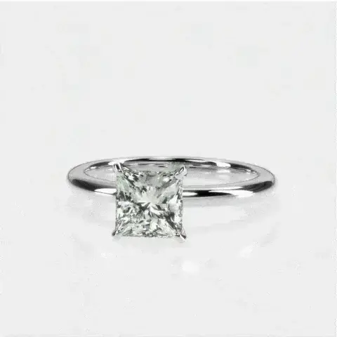 💎 2.00 Carat Princess Cut Diamond Solitaire Ring | CaratX Engagement Ring Collection 💎