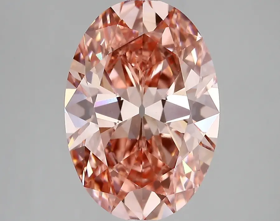 4.34ct FANCY VIVID  PINK VS2 Oval Old Miner (IGI)