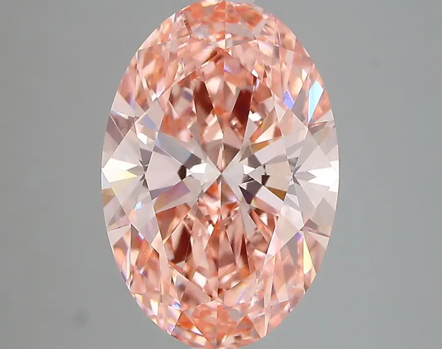 4.27ct FANCY VIVID  PINK VVS2 Oval (IGI)