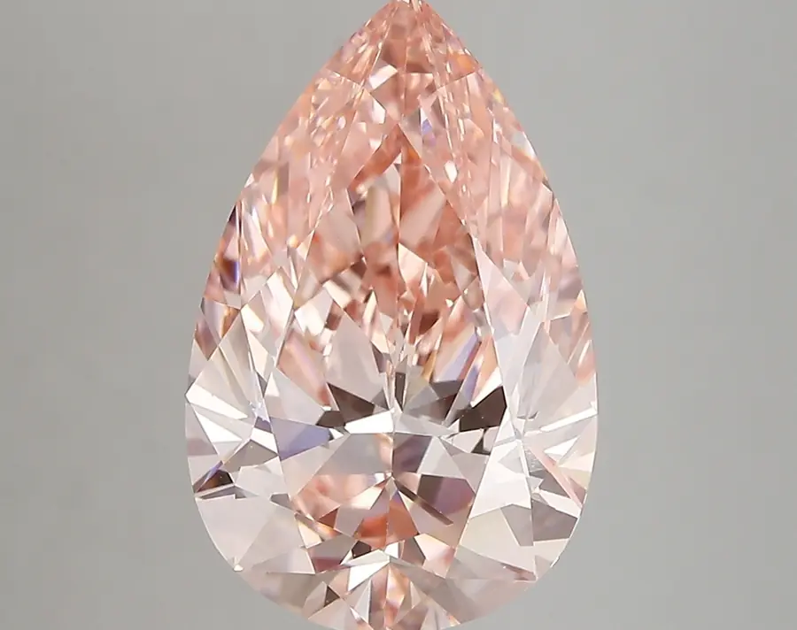 4.18ct FANCY VIVID  PINK VS1 Pear (IGI)