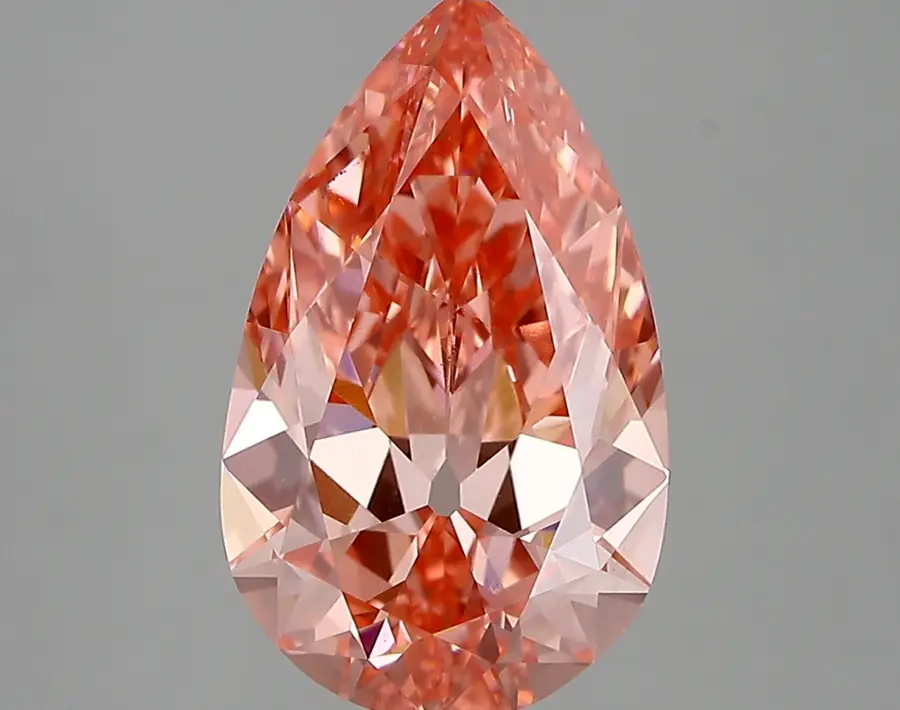 3.40ct FANCY VIVID  PINK VS1 Pear (IGI)