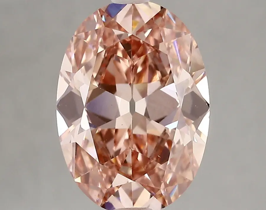3.21ct FANCY VIVID  PINK VS1 Oval Old Miner (IGI)