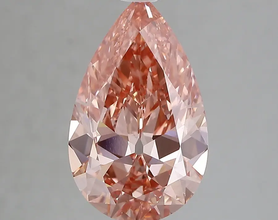 3.11ct FANCY VIVID  PINK VS1 Pear (IGI)