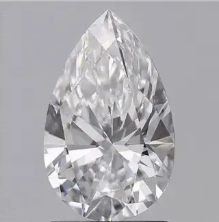 0.81-Carat Natrual Pear Cut Loose Diamond