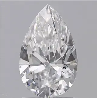 0.81-Carat Natrual Pear Cut Loose Diamond