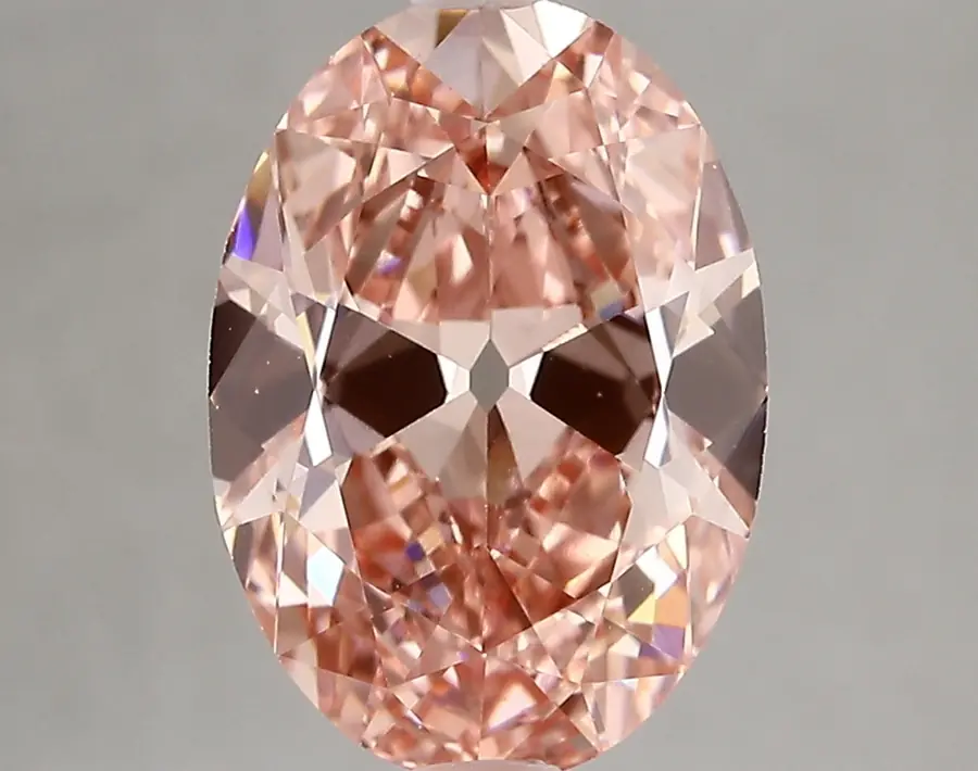 3.01ct FANCY VIVID  PINK VS1 Oval Old Miner (IGI)