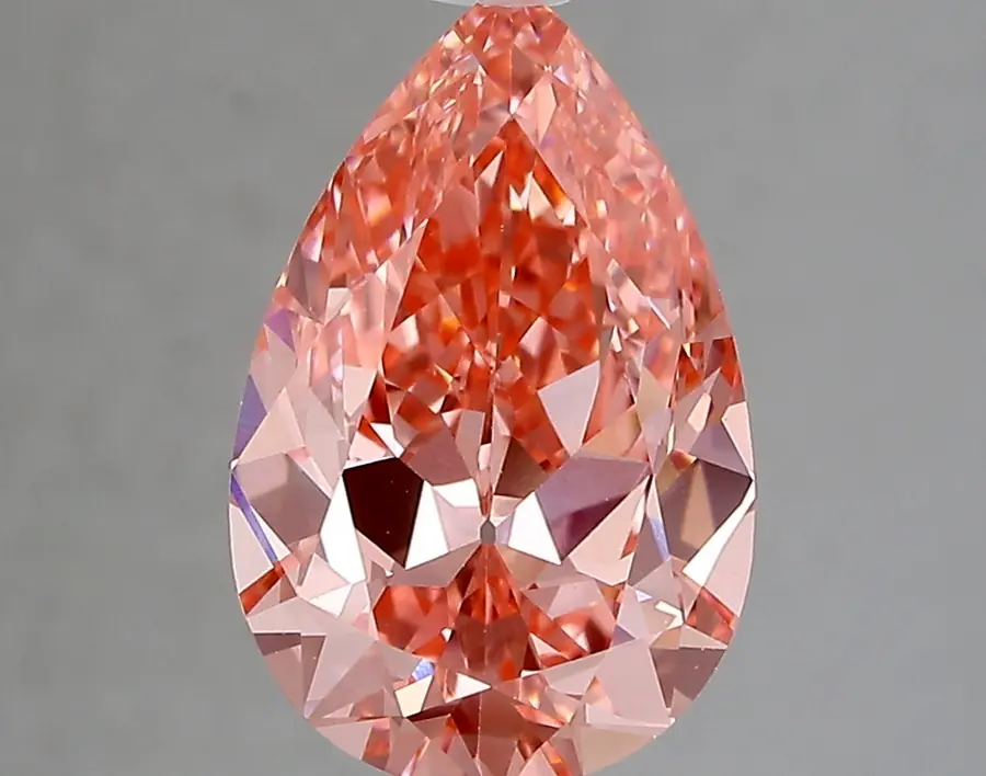 3.00ct FANCY VIVID  PINK VVS2 Pear (IGI)