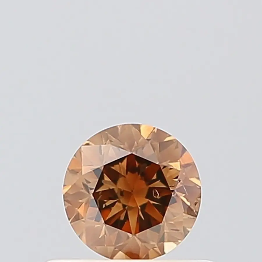 Sst 100035_GIA_Round Shape_CaratX_Brillant Cut_Natural Fancy Dark Orangy Brown_6422202339