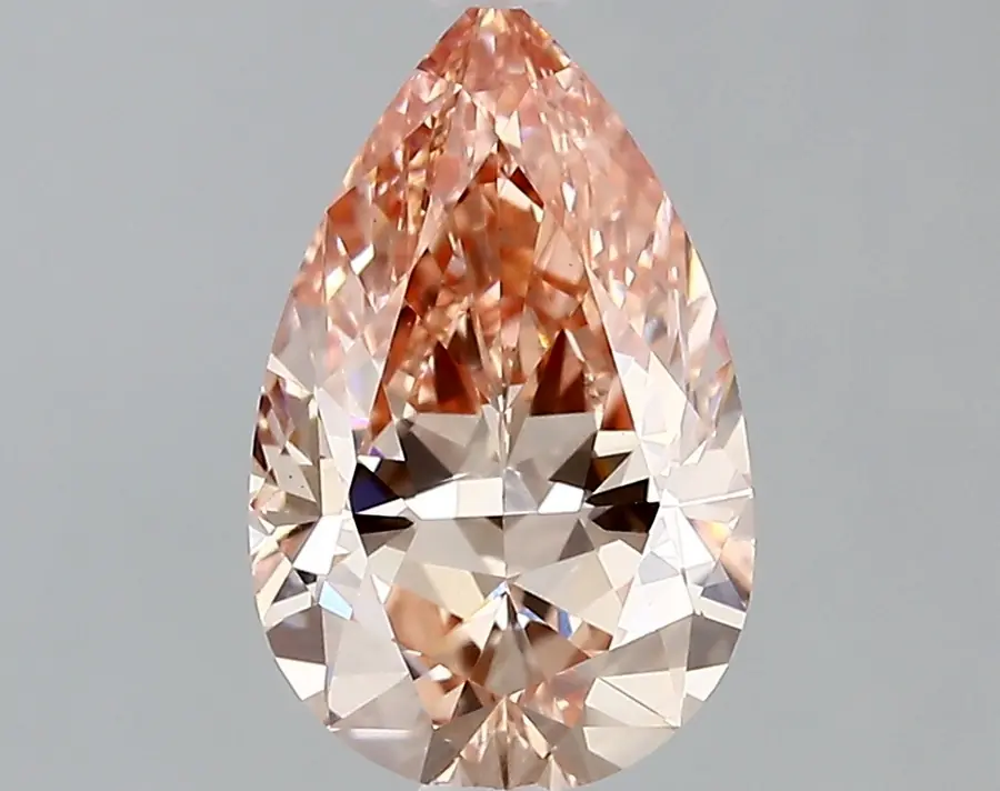 2.01ct FANCY VIVID  PINK VVS2 Pear (IGI)