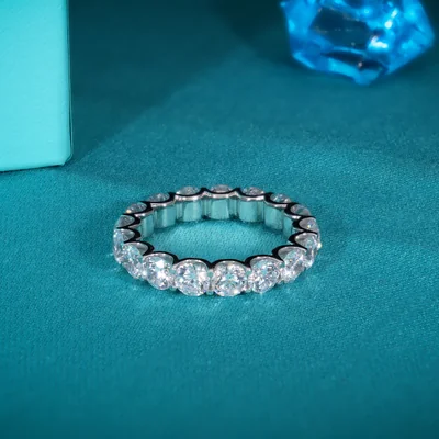 Lab Grown Diamond Band |Round Eternity Band