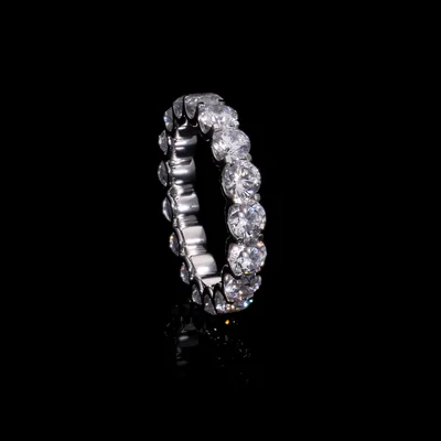 Lab Grown Diamond Band |Round Eternity Band