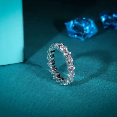 Lab Grown Diamond Band |Round Eternity Band