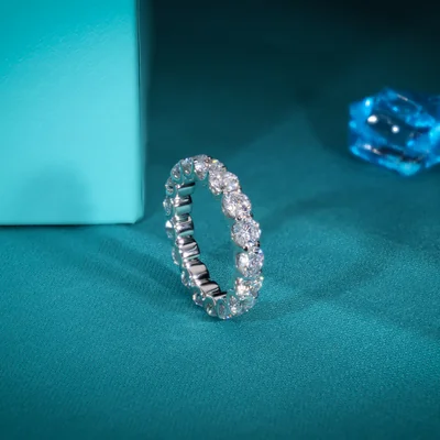 Lab Grown Diamond Band |Round Eternity Band