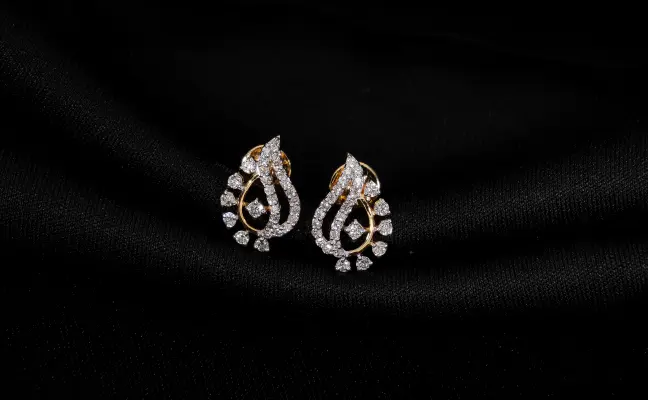 Lab Grown Diamond Petal Earrings