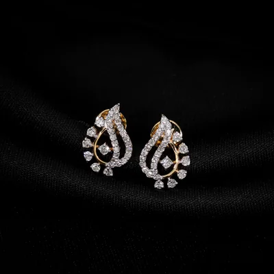 Lab Grown Diamond Petal Earrings