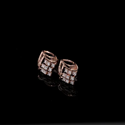 Lab Grown Diamond Square Earrings