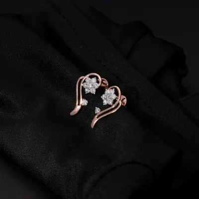 Lab Grown Diamond Love Earrings
