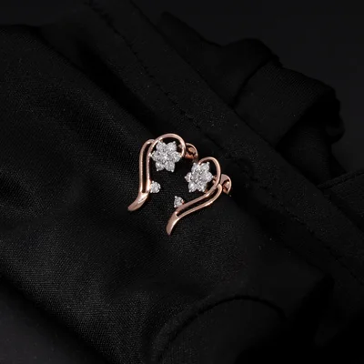 Lab Grown Diamond Love Earrings