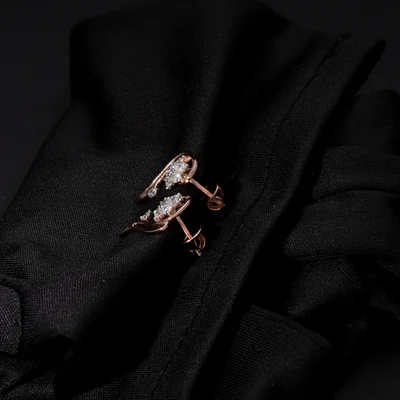 Lab Grown Diamond Love Earrings