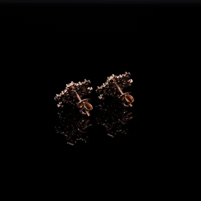 Lab Grown Diamond Bloom Earrings by D218
