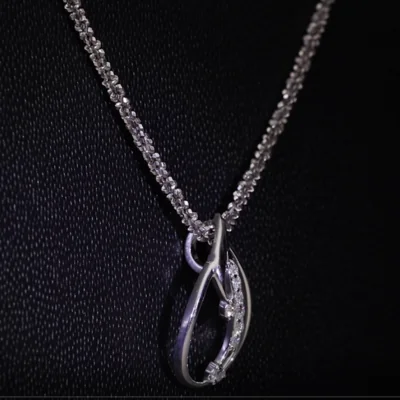 Lab Grown Diamond Tear Pendant