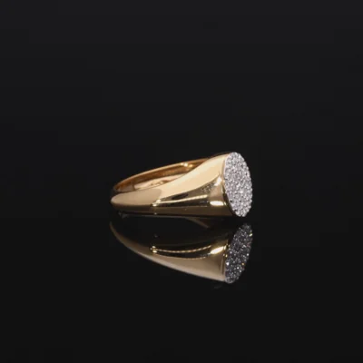 Pave Set Lab Grown Diamond Ring For Her