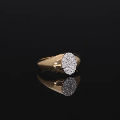 Pave Set Lab Grown Diamond Ring For Her