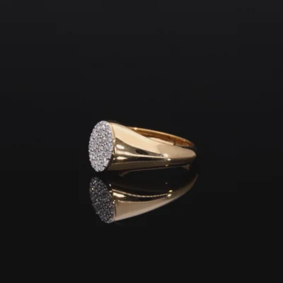 Pave Set Lab Grown Diamond Ring For Her