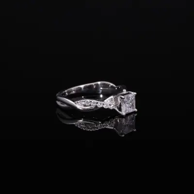 Princess Cut Solitaire Ring for Her