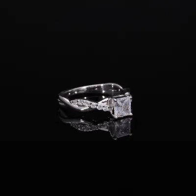 Princess Cut Solitaire Ring for Her