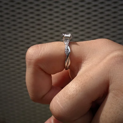 Princess Cut Solitaire Ring for Her