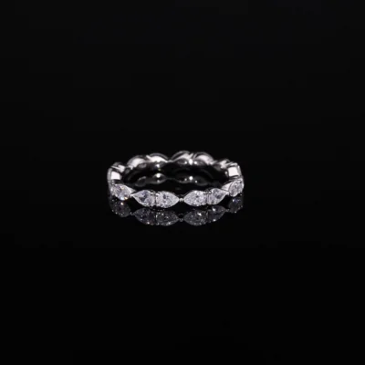 Pear Cut Lab Grown Diamond Eternity Band