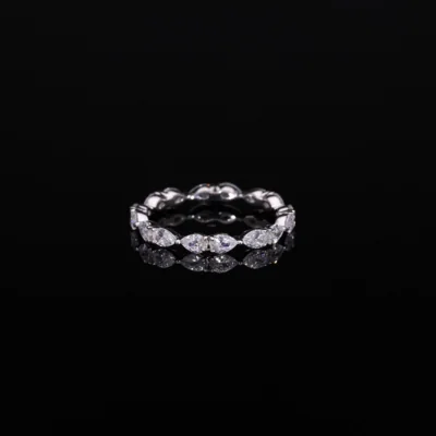 Pear Cut Lab Grown Diamond Eternity Band