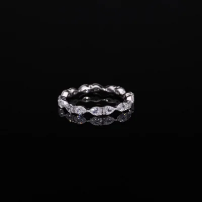 Pear Cut Lab Grown Diamond Eternity Band