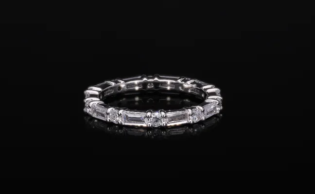 Baguette Cut Lab Grown Diamond Eternity Band