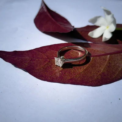 Square Cushion Lab Grown Diamond Solitaire Ring