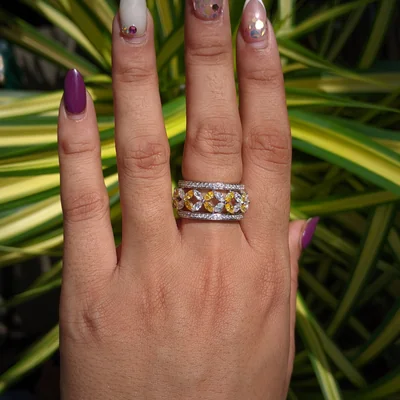 Fancy Marquise Diamond Band For Her