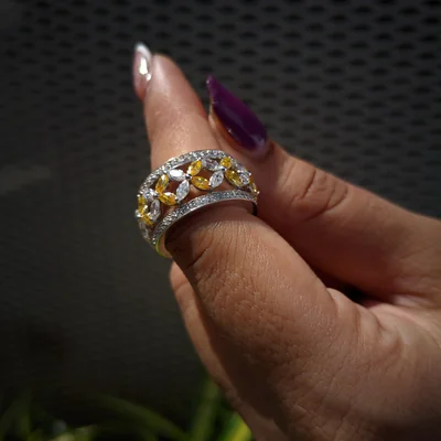 Fancy Marquise Diamond Band For Her